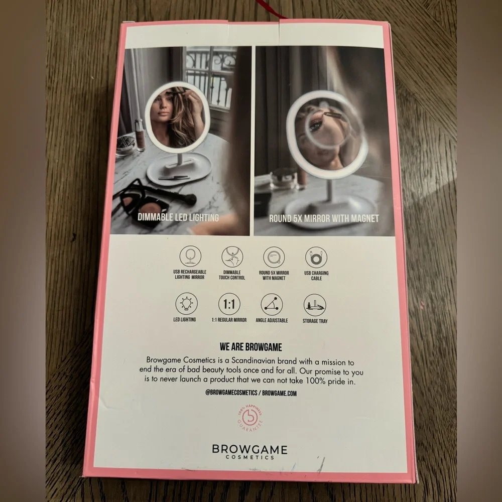 NWT Browgame Lightup LED mirror